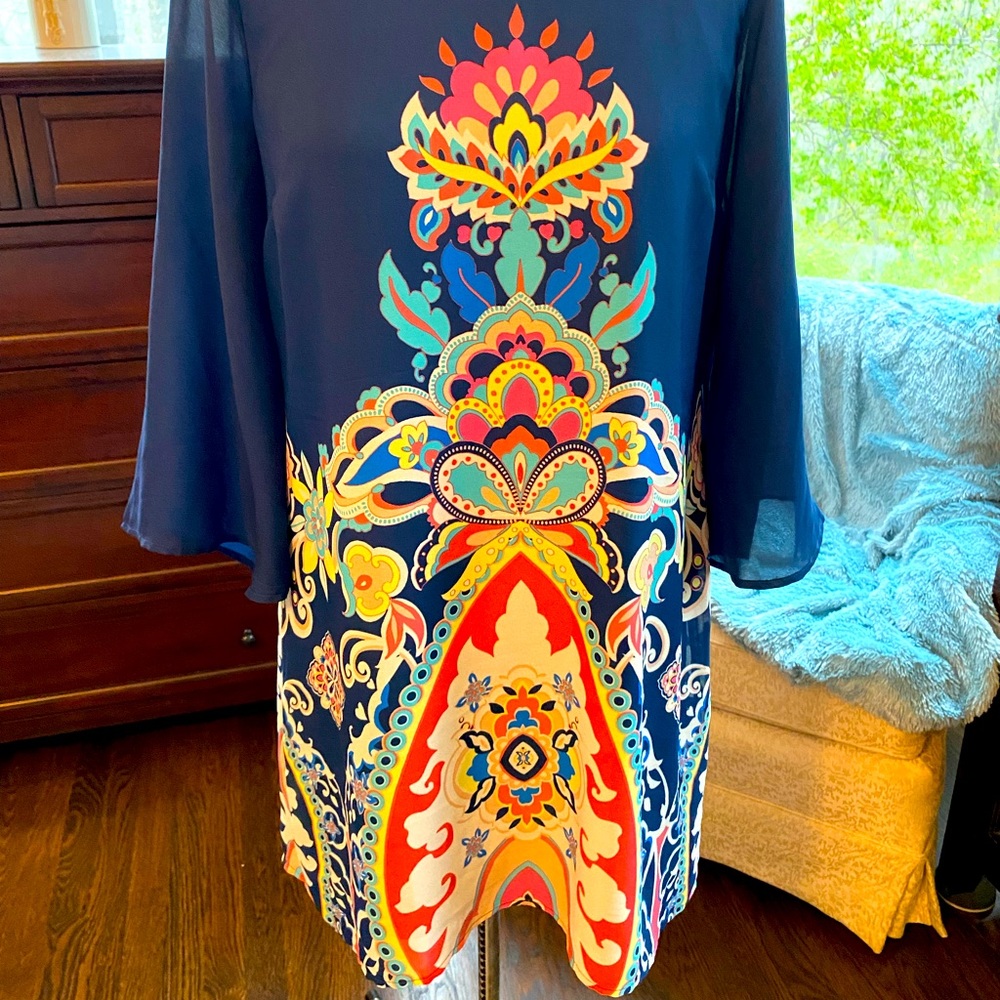 As You Wish Patterned Dress.  Size M.